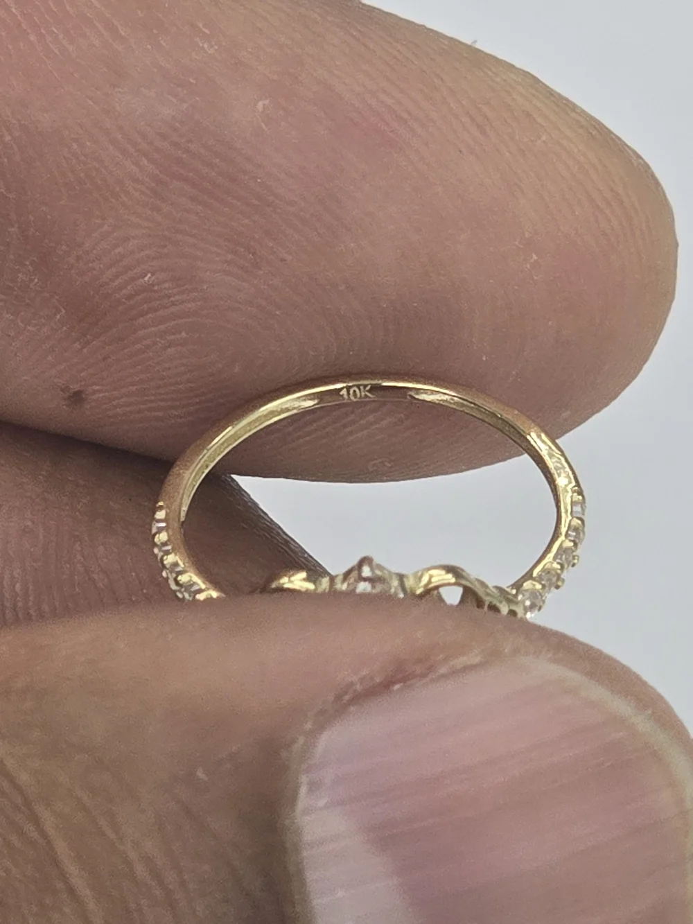 10k Real Gold Crown Ring For Baby